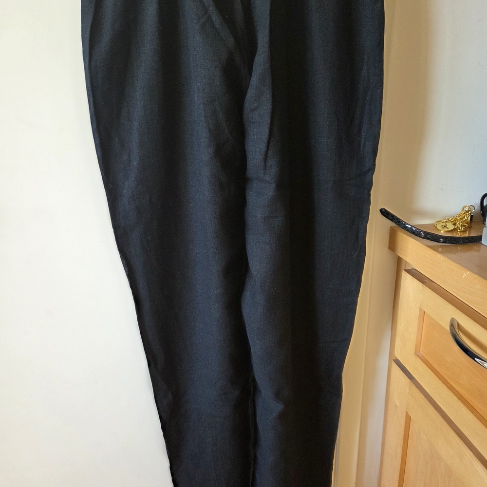 Bundle 2 For $30 Eligible. Women's Black Linen & Rayon Pants